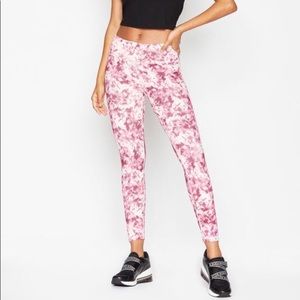 BCBGeneration High Waist Leggings Pink White With Pocket Women’s Size Medium